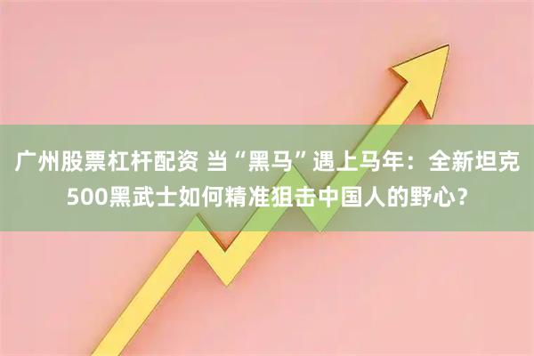 广州股票杠杆配资 当“黑马”遇上马年:全新坦克500黑武士如何精准狙击中国人的野心?